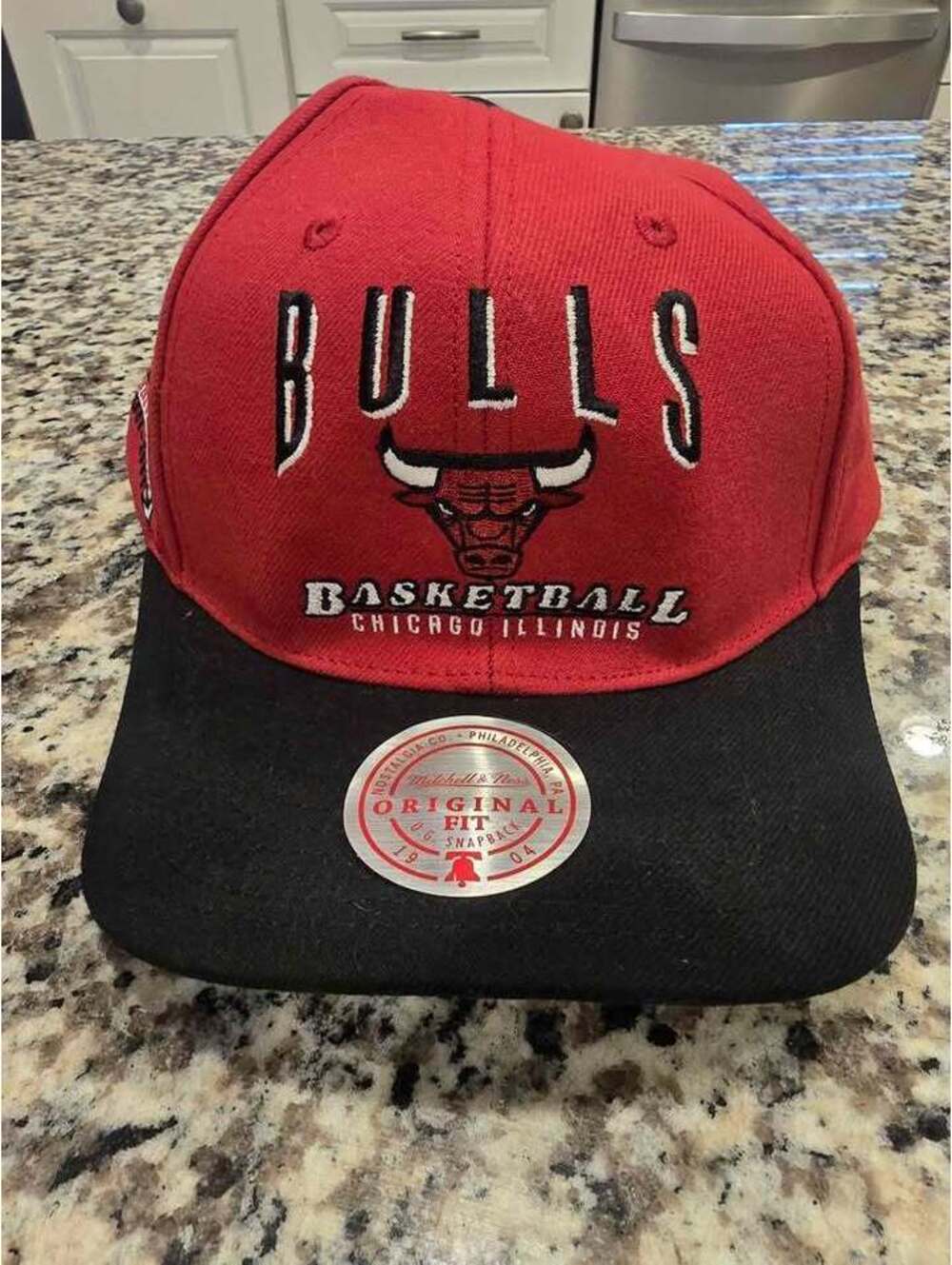 Mitchell And Ness Chicago Bulls 40th Anniversary Hat Snapback. New With Tags